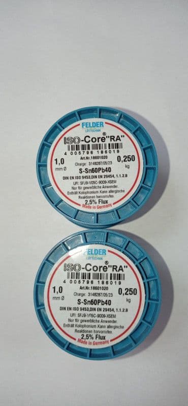 FELDER TINOL S-Sn60Pb40 1mm, 250gr — slika 2 od 4
