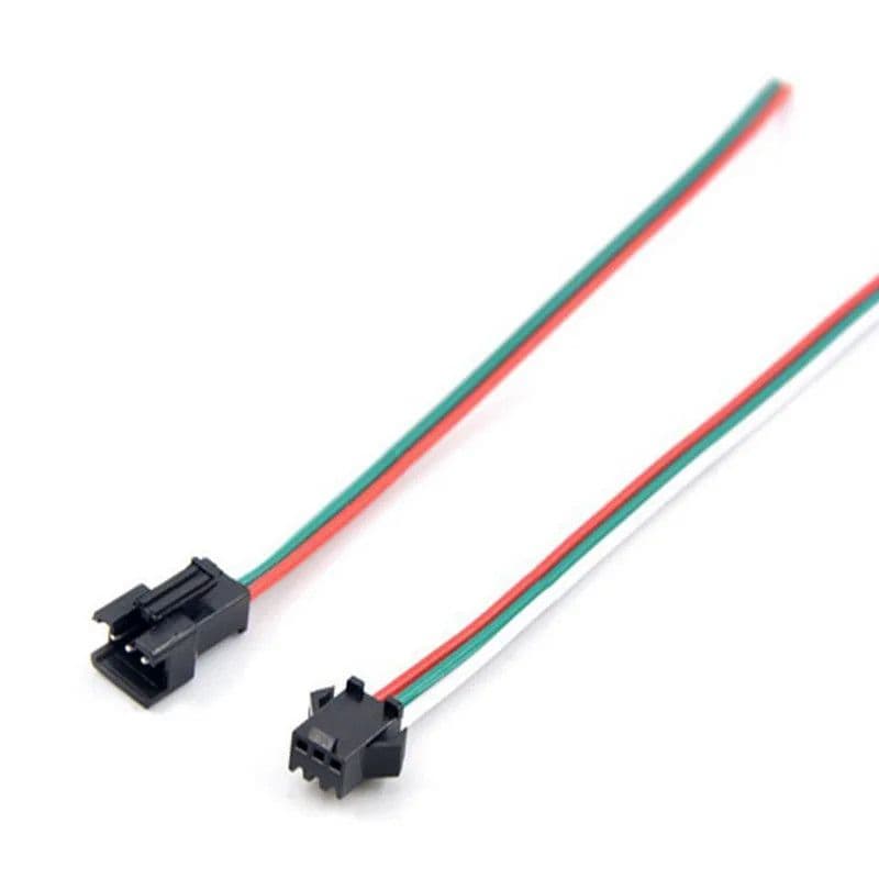 KONEKTOR ZA LED TRAKU, 3 PINA, MUŠKI I ŽENSKI — slika 2 od 2