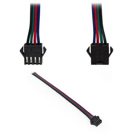 KONEKTOR ZA LED TRAKU 4-PIN MUŠKI I ŽENSKI (PAR) — slika 1 od 1