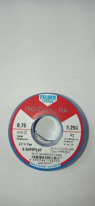 TINOL 0.75mm - 250gr (FELDER S-Sn60Pb40) — slika 6 od 6
