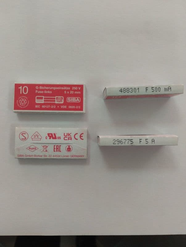 STAKLENI/CJEVASTI OSIGURAČI, BRZI, 5X20mm — slika 3 od 3