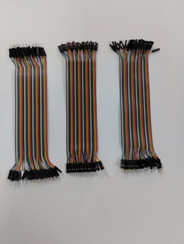 DUPONT KABLOVI ZA ARDUINO  MUŠKO-ŽENSKI 20cm-10 KOMADA — slika 1 od 1