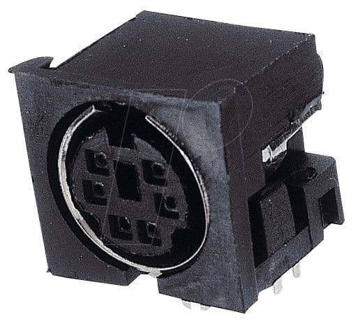 MINI DIN KONEKTOR ZA PCB, ŽENSKI, 4-PIN EB-DIO M04 — slika 2 od 4