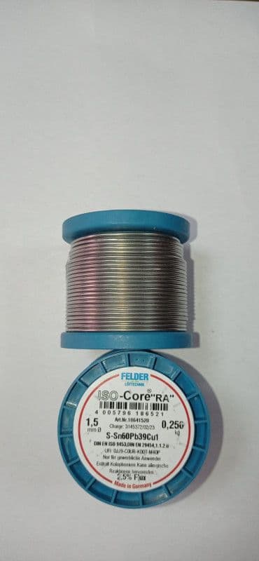 FELDER TINOL 1.50mm-250gr (S-Sn60Pb39Cu1) — slika 2 od 2