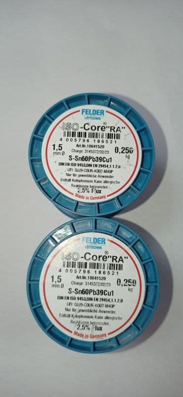 FELDER TINOL 1.50mm-250gr (S-Sn60Pb39Cu1) — slika 1 od 2