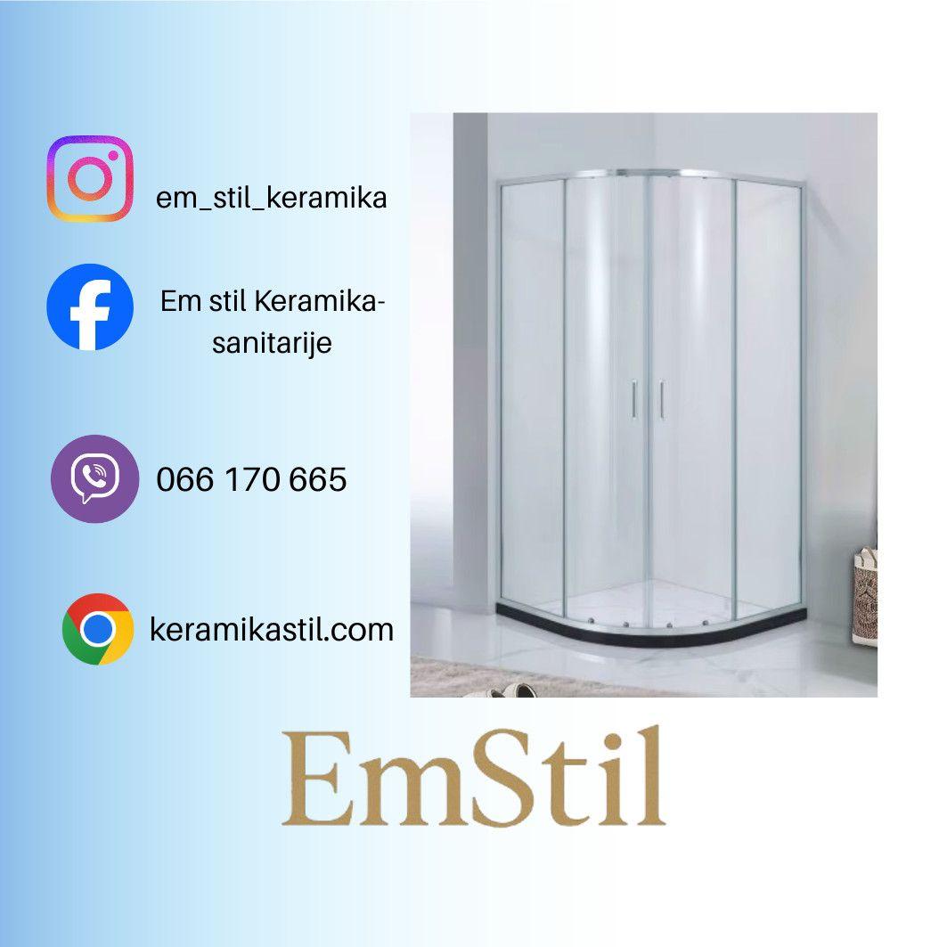 Tuš kabina 80x80x195 Olivia prozirno staklo 6mm HE — slika 1 od 2