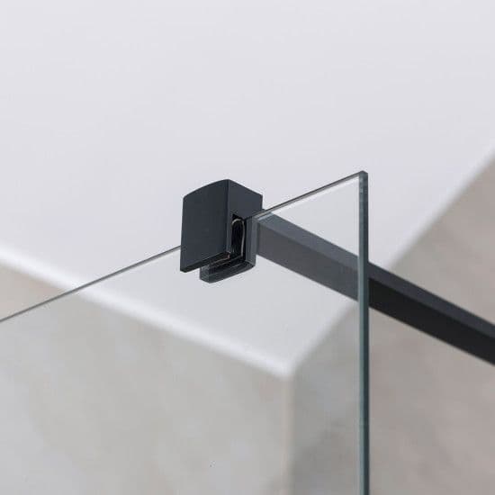Tuš kabina Walk in 80cm crna Rocco — slika 3 od 4