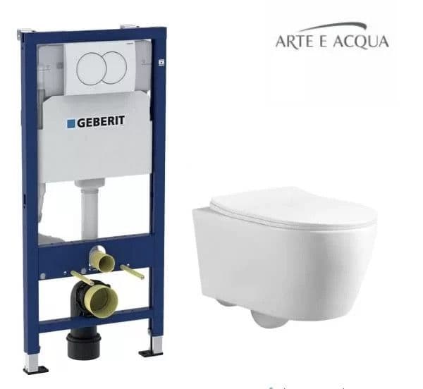 Geberit ugradbeni vodokotlić +WC šolja+wc daska Veneto — slika 2 od 2