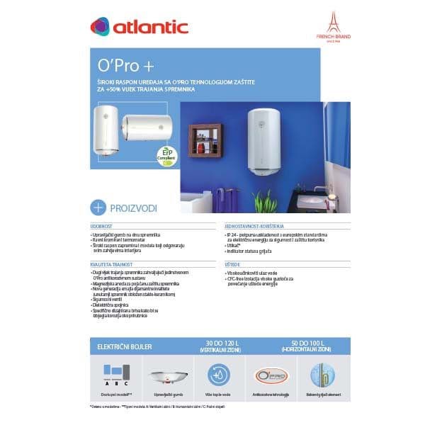 Bojler Atlantik O'Pro Plus 50 l — slika 5 od 5