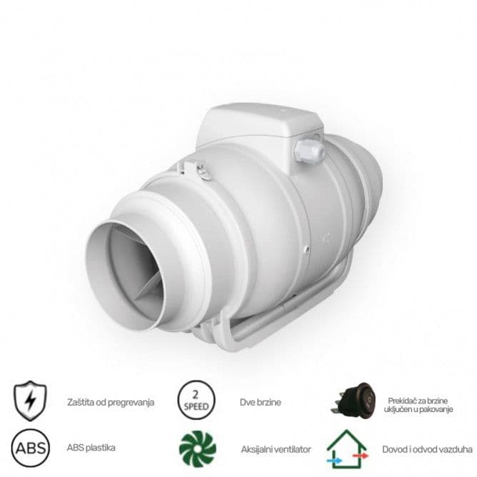 VENTILATOR TYPHOON FI 125 TURBINA KANALNI TURBINSKI fi125 — slika 1 od 3