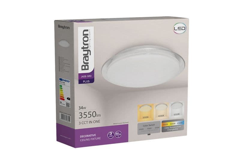 Plafonjerka LED plafonjera JADE 34W 3 u 1 boje svjetla Braytron — slika 2 od 5