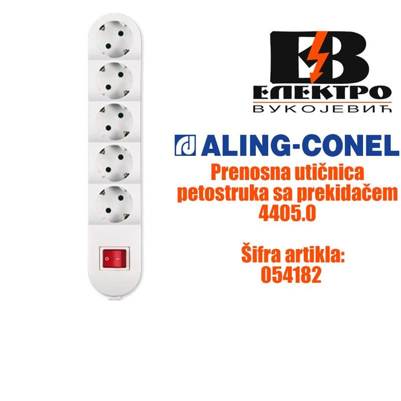 Prenosna utičnica podsklop sa prekidačem Aling conel — slika 2 od 2