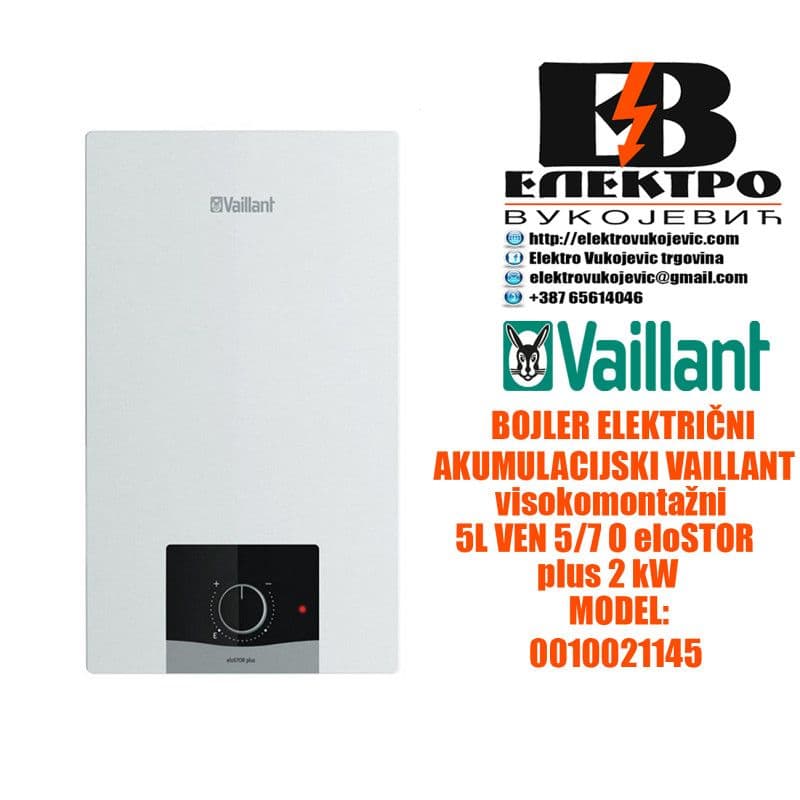 Bojler akumulacijski 5L VEN 5/7 O eloSTOR plus 2 kW — slika 1 od 2