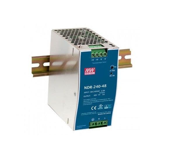 Industrijsko napajanje 24v 240w MEAN WELL NDR-240-24 — slika 1 od 1