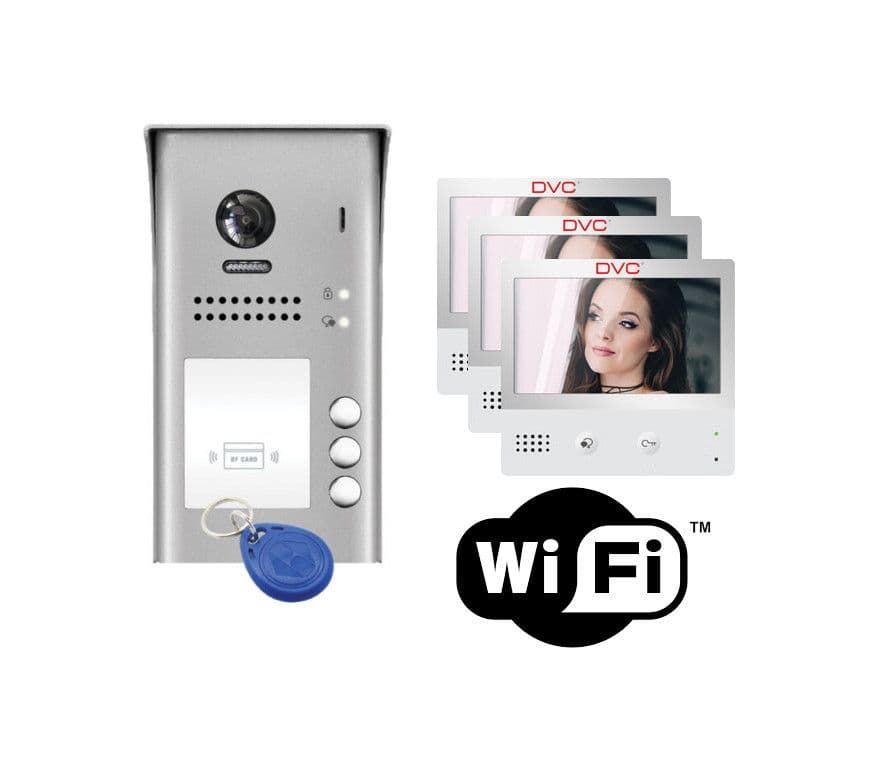 VIDEO INTERFON DVC ZA 3 STANA SA WIFI TOUCH SCREEN — slika 1 od 1