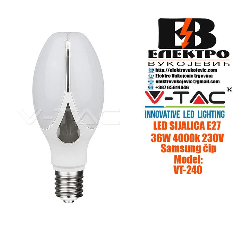 LED sijalica E27 36W 4000K Samsung čip — slika 4 od 4