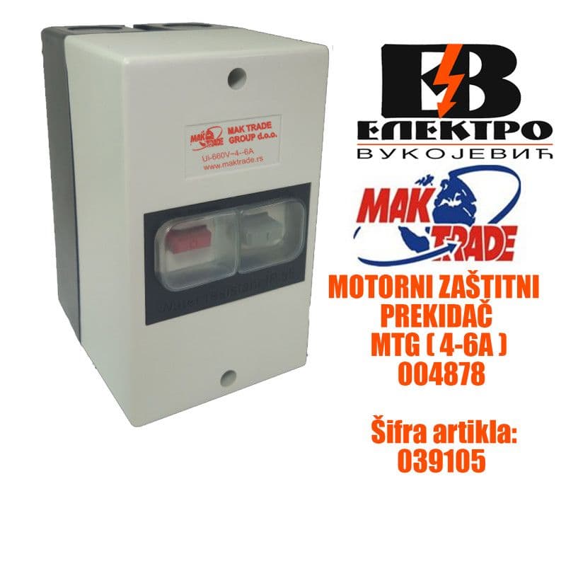 Motorni zaštitni prekidač MTG 4-6A Mak trade — slika 2 od 2