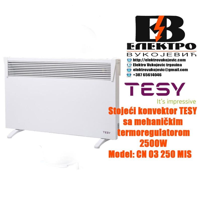 Stojeći konvektor Tesy sa termoregulatorom 2500W — slika 4 od 4