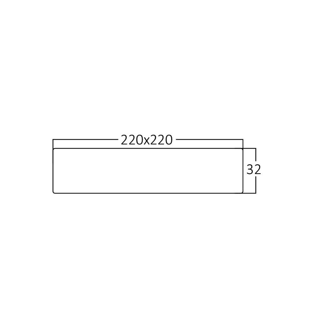 Led Panel Nadgradni Kvadratni 18W 6500K Braytron — slika 4 od 5