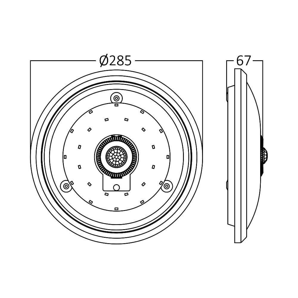 LED plafonjera sa senzorom 15W 6500K — slika 7 od 8
