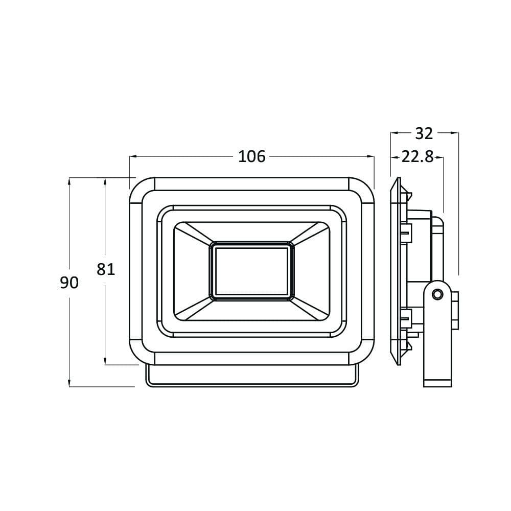 LED reflektor 10W 6500K Braytron — slika 4 od 4