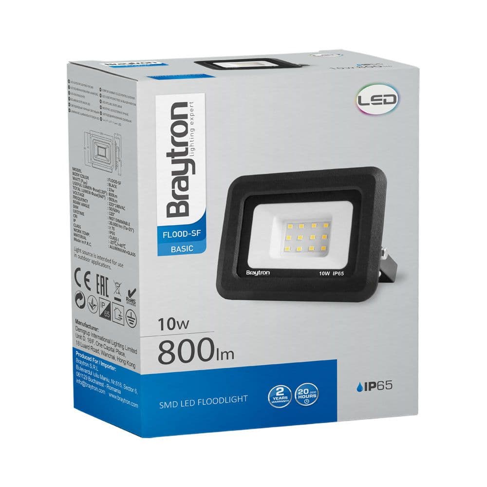LED reflektor 10W 6500K Braytron — slika 3 od 4