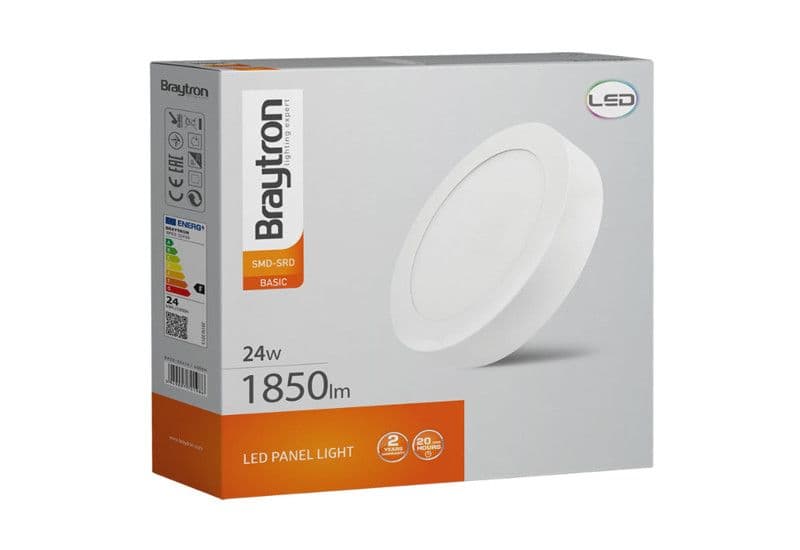 Led Panel Nadgradni okrugli 24W 4000K Braytron — slika 2 od 6