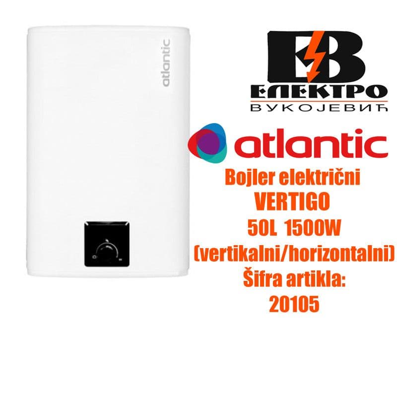Bojler električni Vertigo 50L 1500W Atlantic — slika 1 od 6