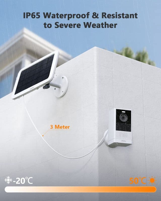 Kamera IMOU Cell 2 White sa solarnim panelom — slika 3 od 11