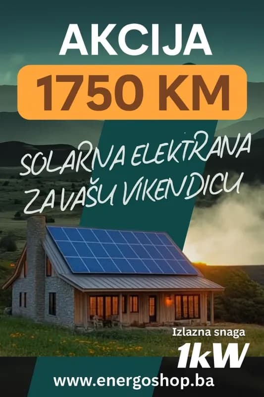 Set OFF-GRID Solarna Elektrana Paneli Baterija struja bez mreže — slika 5 od 6