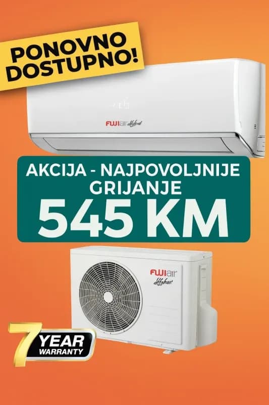 Inverter KLIME 3.6kW FUJI ZA GRIJANJE klima uređaj klime uredaji — slika 1 od 10