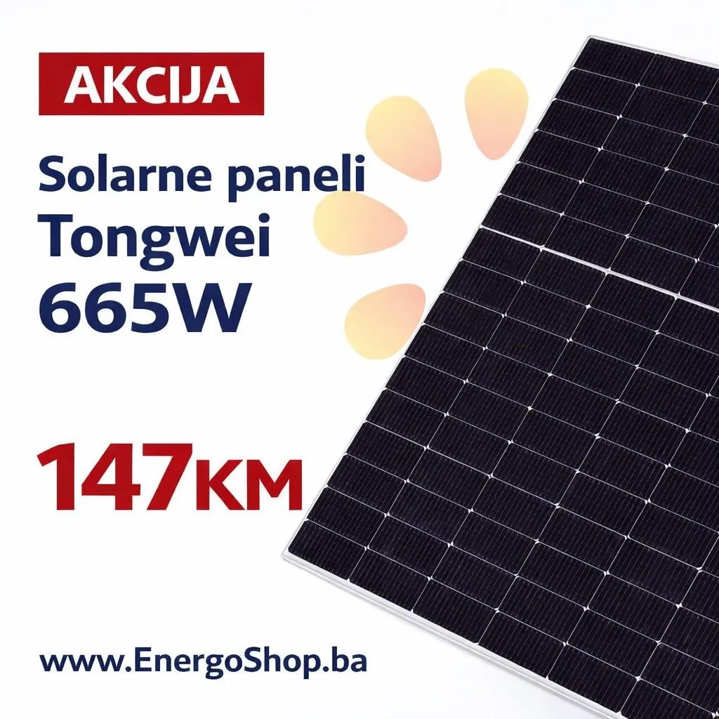0.19KM/W 665W bif Solarni Paneli TONGWEI Solarne Elektrane — slika 1 od 14
