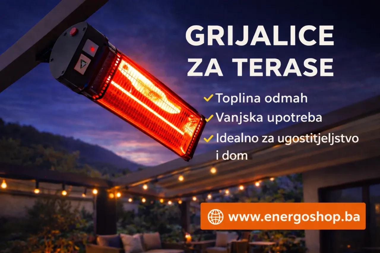 Grijalice za terase 2000W kafiće restorane grijalica Peći — slika 1 od 11