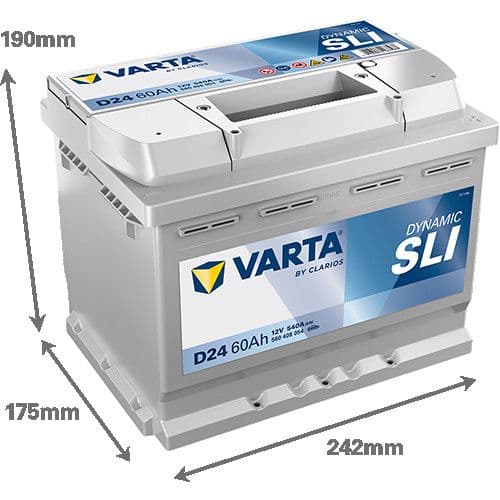 Akumulator VARTA Dynamic SLI 12V 60Ah 540A (D24) — slika 1 od 1