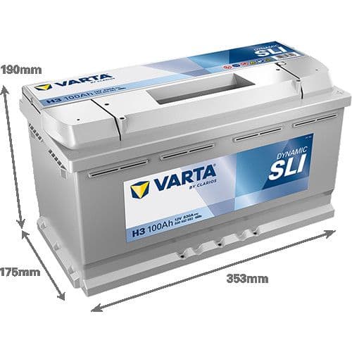 Akumulator VARTA Dynamic SLI 12V 100Ah 830A (H3) — slika 1 od 1
