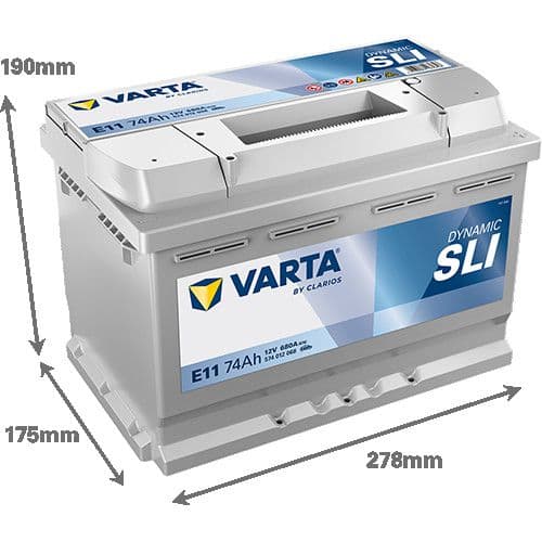 Akumulator VARTA Dynamic SLI 12V 74Ah 680A (E11) — slika 1 od 1