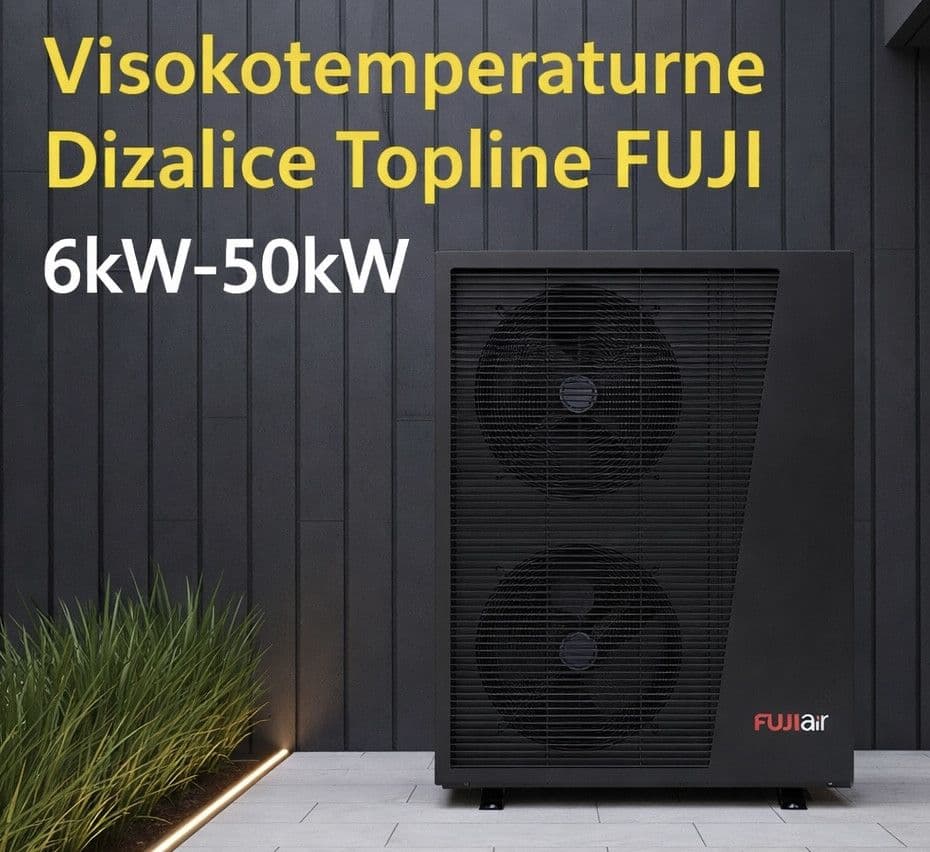Toplotna Pumpa Fuji Air Dizalica Toplote 9kW-26kW Grijanje — slika 3 od 13