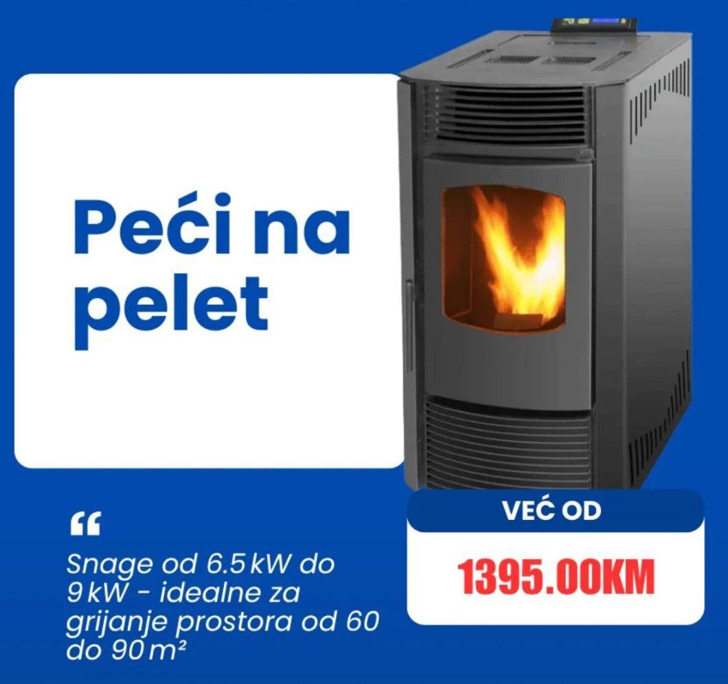 Peć na pelet SOLE 9KW peći grijanje www.energoshop.ba — slika 1 od 11
