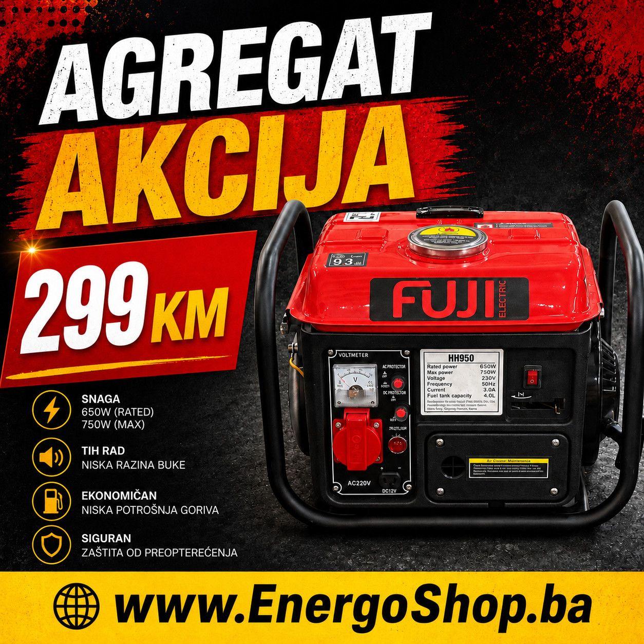 Agregati FUJI Benzin HH4500 dizel generatori 1kW-1100kW — slika 4 od 20