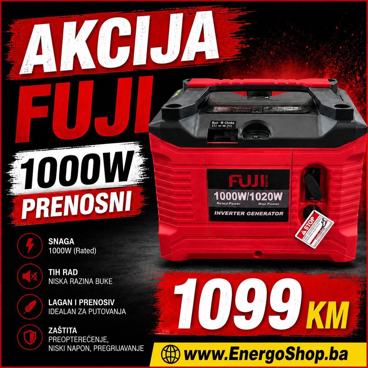 Agregati FUJI Benzin HH4500 dizel generatori 1kW-1100kW — slika 3 od 20