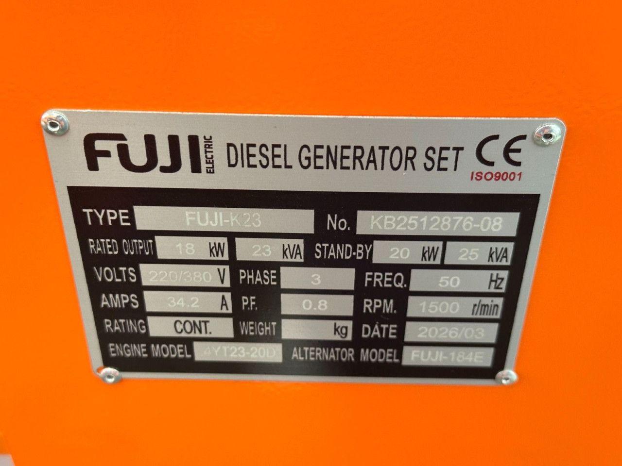 Agregati FUJI Benzin HH4500 dizel generatori 1kW-1100kW — slika 12 od 20