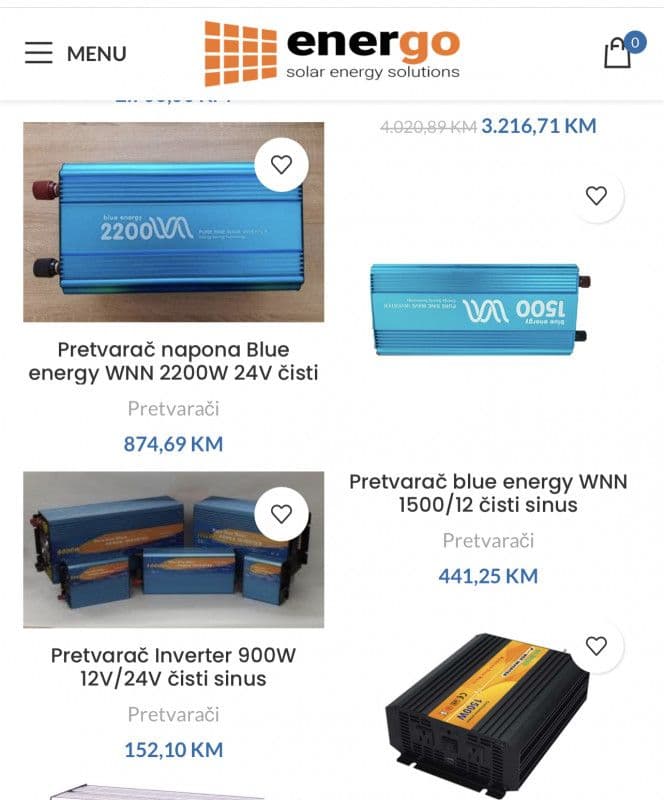 Pretvarač napona 1500W Inverter Solarna Oprema Solarni Paneli — slika 4 od 13