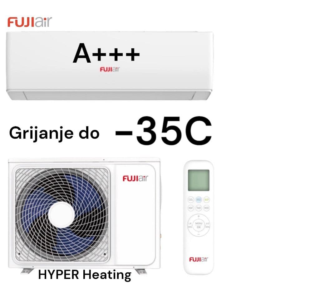 Klime FUJI Air do-35C Grijanje ATTAKAI 3.6kW Klima uređaji Wifi — slika 9 od 20