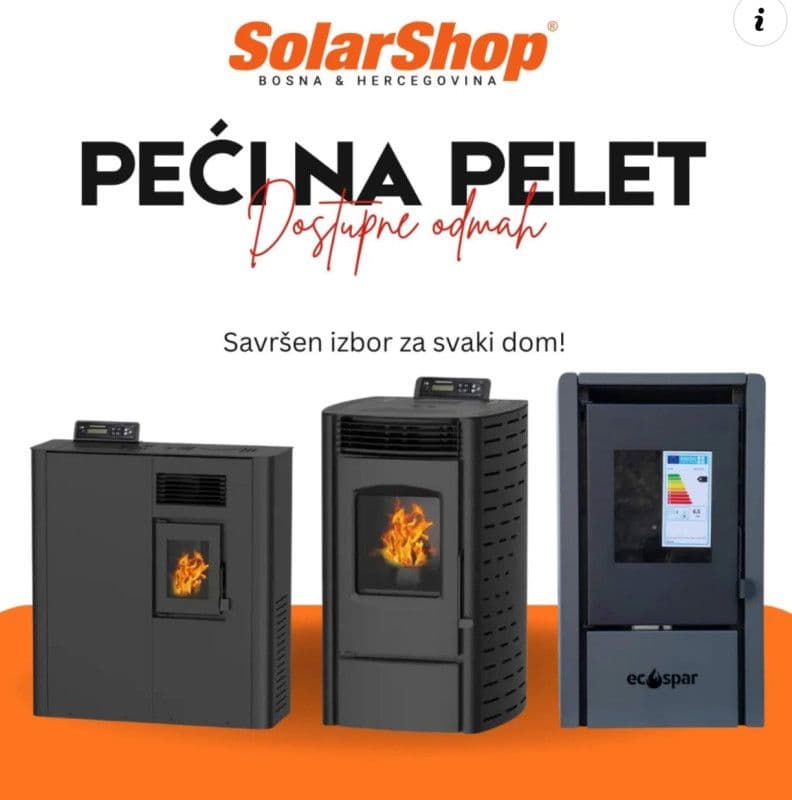Peć na pelet 6,5kW Kamini Grijalice Peći na pelete Šporeti — slika 4 od 11