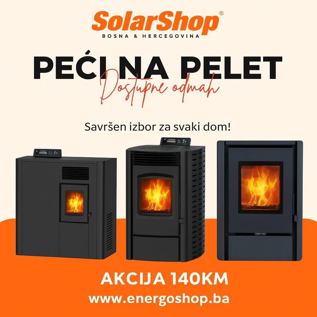Peć na pelet 6,5kW Kamini Grijalice Peći na pelete Šporeti — slika 1 od 11