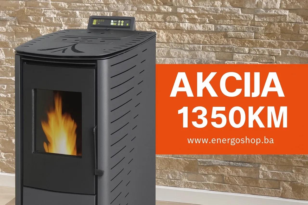 Peći na pelet AKCIJA 6kW-18kW šporeti Kamini — slika 1 od 8