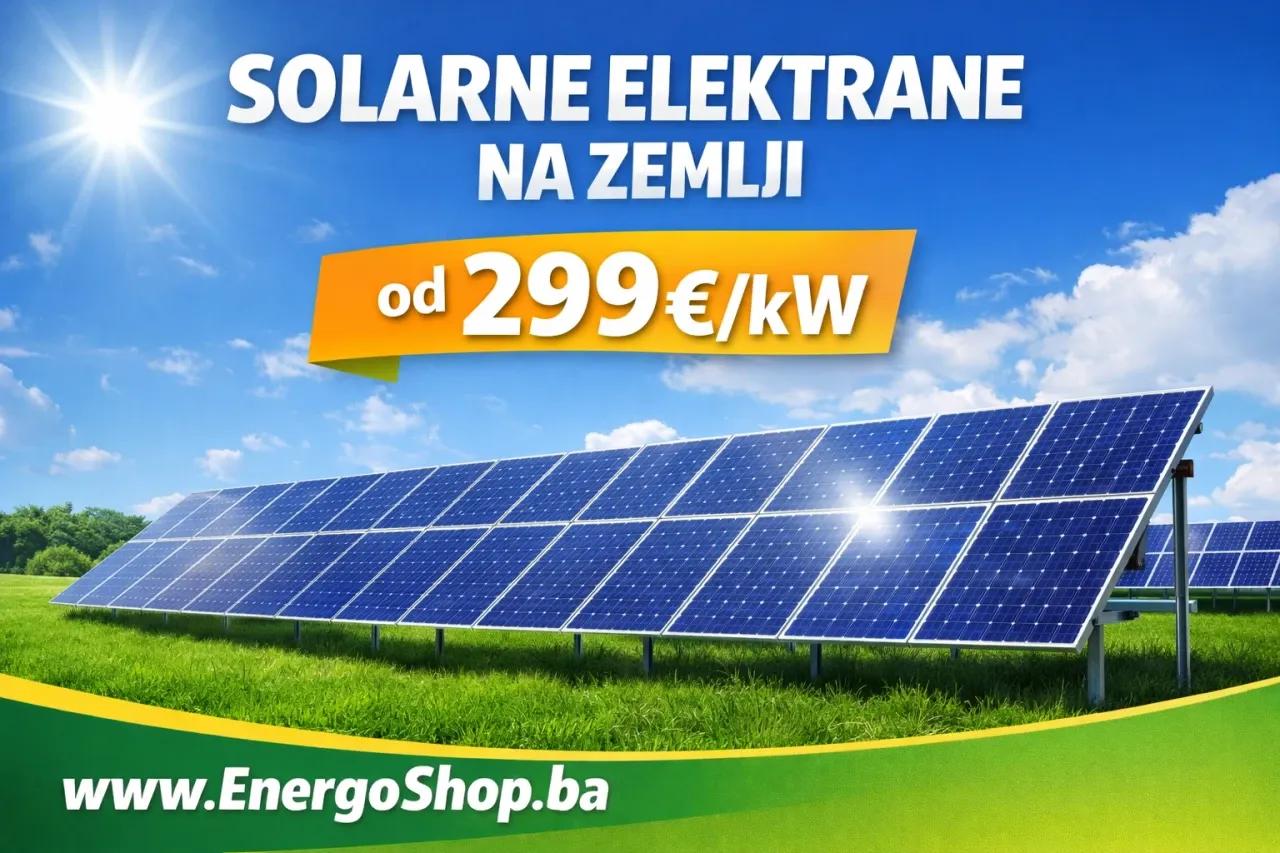 10kW Solarna Elektrana TROFAZNA Solarni Paneli Baterije — slika 1 od 10