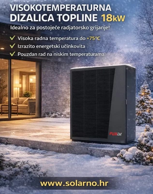 VISOKOTEMPERATURNA toplotna pumpa FUJI 12-18kW — slika 8 od 12