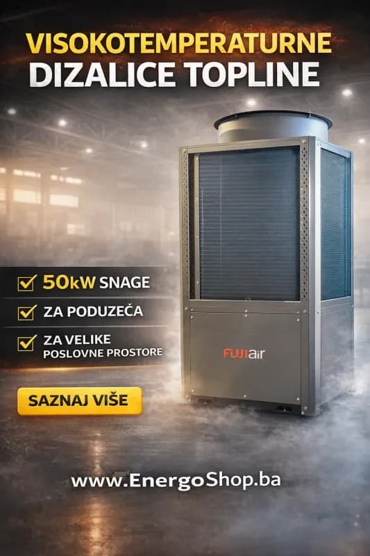 Toplotne pumpe 50kW Fuji R290 Visokotemp.75C Dizalice Topline — slika 1 od 20