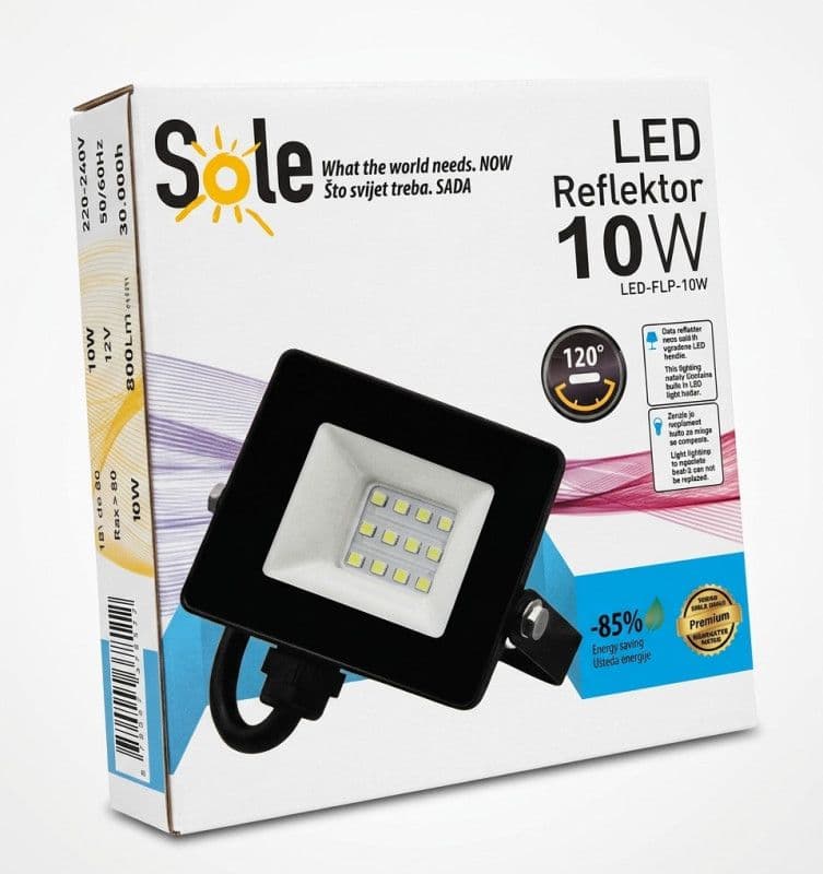 SOLE LED REFLEKTOR FLA(FLP) 10W 12V AC/DC — slika 1 od 1